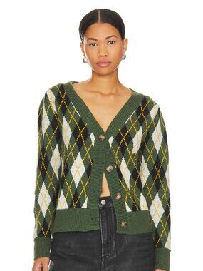 Lovers + Friends Argyle Sweater (Green)